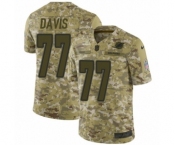 Youth Nike Miami Dolphins #77 Jesse Davis Limited Camo 2018 Salute to Service NFL Jersey