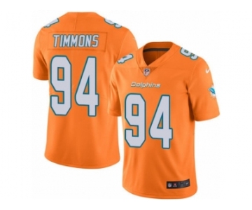 Youth Nike Miami Dolphins #94 Lawrence Timmons Limited Orange Rush NFL Jersey