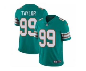Youth Nike Miami Dolphins #99 Jason Taylor Vapor Untouchable Limited Aqua Green Alternate NFL Jersey