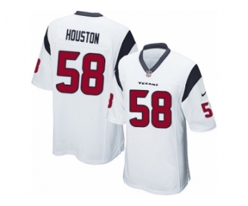 Men Nike Houston Texans #58 Lamarr Houston Game White NFL Jersey