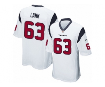 Men Nike Houston Texans #63 Kendall Lamm Game White NFL Jersey