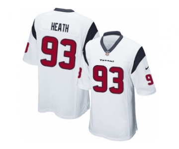 Men Nike Houston Texans #93 Joel Heath Game White NFL Jersey