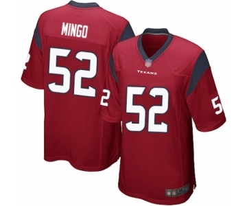 Men's Houston Texans #52 Barkevious Mingo Game Red Alternate Football Jersey