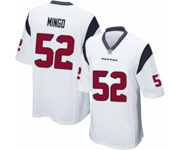 Men's Houston Texans #52 Barkevious Mingo Game White Football Jersey