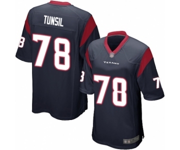 Men's Houston Texans #78 Laremy Tunsil Game Navy Blue Team Color Football Jersey