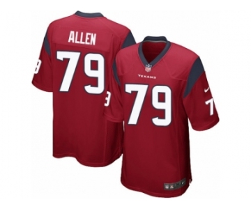 Men's Nike Houston Texans #79 Jeff Allen Game Red Alternate NFL Jersey