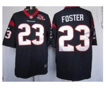 nike nfl jerseys houston texans #23 foster blue[game 10th patch]