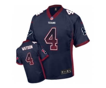 Men's Nike Houston Texans #4 Deshaun Watson Elite Navy Blue Drift Fashion NFL Jersey
