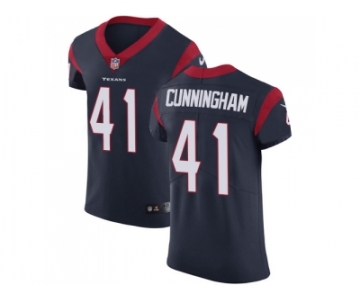 Nike Houston Texans #41 Zach Cunningham Navy Blue Team Color Men Stitched NFL Vapor Untouchable Elite Jersey