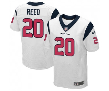 nike nfl jerseys houston texans #20 ed reed white[Elite]