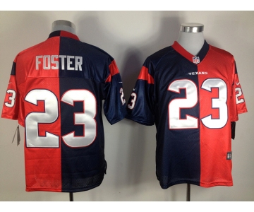nike nfl jerseys houston texans #23 foster blue-red[Elite split]