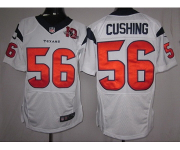 nike nfl jerseys houston texans #56 cushing white[Elite 10th patch]