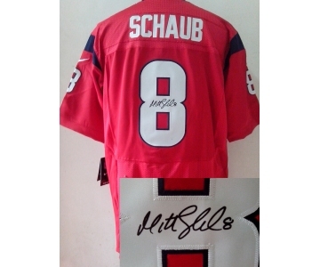 nike nfl jerseys houston texans #8 schaub red[Elite signature]