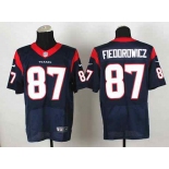 nike nfl jerseys houston texans #87 fieoorowicz blue[Elite]