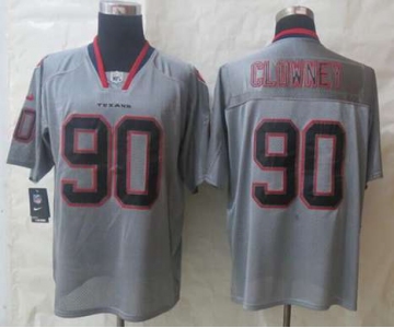 nike nfl jerseys houston texans #90 clowney grey[Elite lights out][clowney]