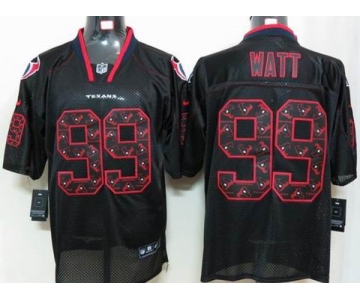 nike nfl jerseys houston texans #99 watt black[Elite united sideline]