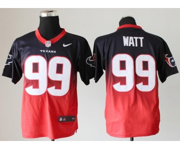 nike nfl jerseys houston texans #99 watt blue-red[Elite drift fashion][second version]