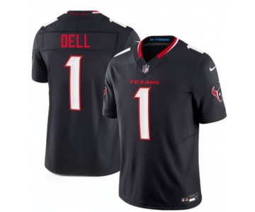 Men's Houston Texans #1 Tank Dell Navy 2nd Alternate 2026 F.U.S.E. Vapor Limited Football Stitched Jersey