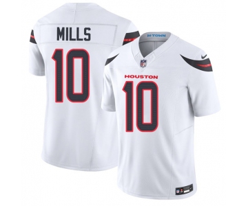 Men's Houston Texans #10 Davis Mills White 2026 F.U.S.E. Vapor Limited Football Stitched Jersey