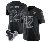 Men's Houston Texans #12 Nico Collins Black F.U.S.E. 2026 Salute to Service Limited Football Stitched Jersey Men's Houston Texans #12 Nico Collins Black F.U.S.E. 2026 Salute to Service Limited Football Stitched Jersey