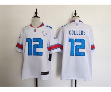 Men's Houston Texans #12 Nico Collins White 2026 Rivalries Collection Limited Football Stitched Jersey