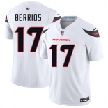 Men's Houston Texans #17 Braxton Berrios White 2025 F.U.S.E. Vapor Limited Football Stitched Jersey