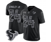 Men's Houston Texans #24 Derek Stingley Jr. Black F.U.S.E. 2026 Salute to Service Limited Football Stitched Jersey Men's Houston Texans #24 Derek Stingley Jr. Black F.U.S.E. 2026 Salute to Service Limited Football Stitched Jersey