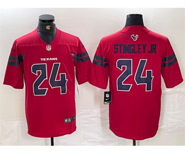 Men's Houston Texans #24 Derek Stingley Jr. Red Vapor Untouchable Football Stitched Jersey