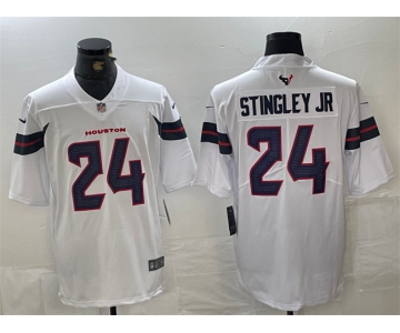 Men's Houston Texans #24 Derek Stingley Jr. White Vapor Untouchable Football Stitched Jersey