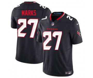 Men's Houston Texans #27 Woody Marks Navy 2025 F.U.S.E. Vapor Limited Football Stitched Jersey