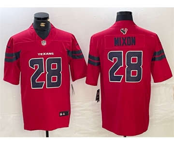 Men's Houston Texans #28 Joe Mixon Red Vapor Untouchable Stitched Football Jersey