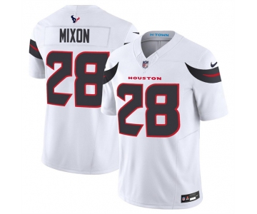 Men's Houston Texans #28 Joe Mixon White 2024 Vapor F.U.S.E. Limited Football Stitched Jersey