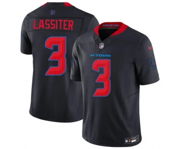 Men's Houston Texans #3 Kamari Lassiter Navy 2nd Alternate 2026 F.U.S.E. Vapor Limited Stitched Football Jersey
