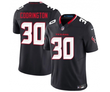 Men's Houston Texans #30 Brandon Codrington Navy 2026 F.U.S.E. Vapor Limited Stitched Football Jersey