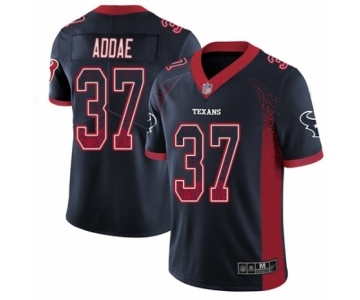 Men's Houston Texans #37 Jahleel Addae Limited Navy Blue Rush Drift Fashion Football Jersey