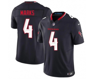 Men's Houston Texans #4 Woody Marks Navy 2nd Alternate 2026 F.U.S.E. Vapor Limited Stitched Football Jersey