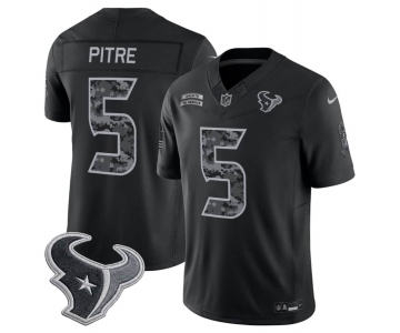 Men's Houston Texans #5 Jalen Pitre Black F.U.S.E. 2026 Salute to Service Limited Football Stitched Jersey