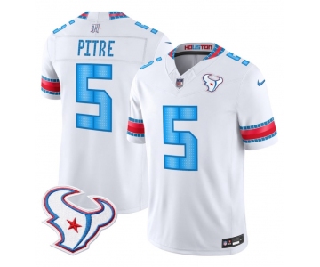 Men's Houston Texans #5 Jalen Pitre White 2026 F.U.S.E. Rivalries Collection Limited Football Stitched Jersey