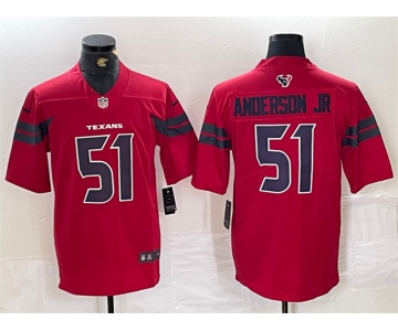 Men's Houston Texans #51 Will Anderson Jr. Red Vapor Untouchable Football Stitched Jersey