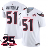 Men's Houston Texans #51 Will Anderson Jr. White 2026 F.U.S.E. With 25th Anniversary Patch Limited Football Stitched Jersey Men's Houston Texans #51 Will Anderson Jr. White 2026 F.U.S.E. With 25th Anniversary Patch Limited Football Stitched Jersey