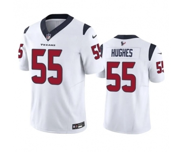 Men's Houston Texans #55 Jerry Hughes White 2023 F.U.S.E Vapor Untouchable Stitched Football Jersey