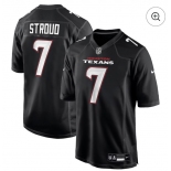 Men's Houston Texans #7 CJ Stroud Black Fashion Limited Stitched Football Jersey Men's Houston Texans #7 CJ Stroud Black Fashion Limited Stitched Football Jersey