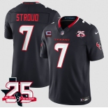 Men's Houston Texans #7 C.J. Stroud Navy 2nd Alternate 2026 With 25th Anniversary Patch And 4-Star C Patch F.U.S.E. Vapor Limited Football Stitched Jersey Men's Houston Texans #7 C.J. Stroud Navy 2nd Alternate 2026 With 25th Anniversary Patch And 4-Star C Patch F.U.S.E. Vapor Limited Football Stitched Jersey