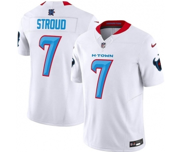 Men's Houston Texans #7 C.J. Stroud White 2024 F.U.S.E. Limited Football Stitched Jersey