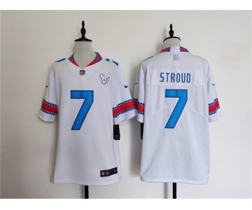 Men's Houston Texans #7 C.J. Stroud White 2026 Rivalries Collection Limited Football Stitched Jersey