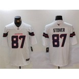 Men's Houston Texans #87 Cade Stover White Vapor Untouchable Football Stitched Jersey