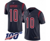 Men's Nike Houston Texans #10 DeAndre Hopkins Limited Navy Blue Rush Vapor Untouchable 100th Season NFL Jersey