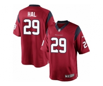 Men's Nike Houston Texans #29 Andre Hal Limited Red Alternate NFL Jersey