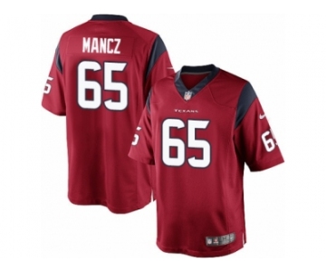 Men's Nike Houston Texans #65 Greg Mancz Limited Red Alternate NFL Jersey