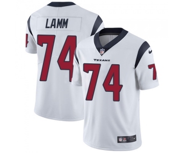 Men's Nike Houston Texans #74 Kendall Lamm White Vapor Untouchable Limited Player NFL Jersey